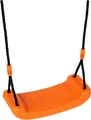 KETTLER Einzelschaukel SINGLE Grau/ Orange | Perfekt für kompakte Gärten | Sicher und Robust | Wetterfest | Ideal für langanhaltenden Spielspaß