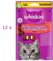 12 x 60 g Whiskas Knuspertaschen mit Rind (€ 41,18/kg) Katzen-Leckerli