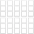 JUNG Rahmen 3-fach AS583WW | Abdeckrahmen waagerecht & senkrecht | Duroplast glänzend | IP44 | 80,5x222,5 mm | alpinweiß