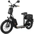 E-Scooter mit Straßenzulassung - XI-1500-EEC 45km/h - MidRange 15,6Ah, Elektro Scooter mit ABE, Zulassung, Elektroroller, Roller EScooter - schwarz - Schwarz