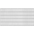 ALBERTS Doppelstabmattenzaun-Grundset, Länge 10 m (Anthrazit, Mattenhöhe: 1000 mm)