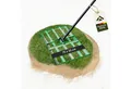 NovaTerra Rasenrechen Rasenrakel Nivellierrechen Levelingrake Rakel zum Sanden 75x35cm, mit 200 cm langem Stiel, Ideal zur Rasenpflege, Sandverteilung und Rasennivellierung