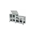 Nanook Indoor Kleintierstall Leo 146 x 89 cm grau