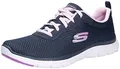 Skechers Damen Flex Appeal 4.0 Brilliant View Sneaker, Marineblau Lavendel, 38 EU