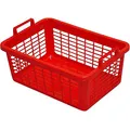 Wäschekorb eckig 80 l, 80 cm, rot