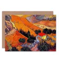 Landschaft Mit Haus Pflüger Vincent Van Gogh Gemälde Weihnachtskarte