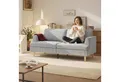 HOMCOM Sofa 3-Sitzer-Sofa, 1 Teile, Mit Federkern, Cordstoff, abnehmbare Bezüge