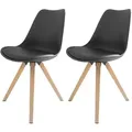 by Living Esszimmerstuhl 2er-Set   ¦ schwarz ¦ Maße (cm): B: 48 H: 86