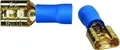 Sinuslive Flachstecker 6,3mm blau für Kabel 1,5mm² - 2,5mm² 10 Stück