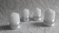 Kommunion, Taufe Tischdeko Kerzen  Hochzeit, Adventskranz,Weihnachten