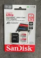 SanDisk 2x 128 GB Ultra microSDX mit SD-Adapter, bis zu 140 MB/s | Neu/Ovp