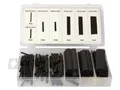 Toolland Schrumpfschlauch-Set, 127-tlg., verschiedene Größen, Schwarz