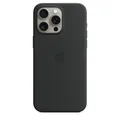 Cover für Apple iPhone 15 Pro Max Silikon Case mit MagSafe (Schwarz)