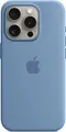 ORIGINAL Apple iPhone 15 PRO MAX Hülle Silikon Case Soft Magsafe Winter Blau