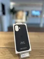 Apple Silikon Case mit MagSafe für iPhone 16 - Schwarz