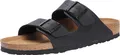 Birkenstock Arizona Birko Flor Schmale Sandalen Schwarz EU 44 Mann Schwarz EU 44