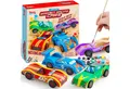 Klever Kits Bastelscheren Klever Kits 4 Stück Holz Auto Bastelset Kinder, (1-tlg)