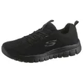 Skechers Graceful - Get Connected Sneaker Freizeitschuh, Halbschuh, Schnürschuh für die Maschinenwäsche geeignet schwarz 41 EU