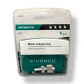VIVANCO Koax Adapter Metall – kompatibel 4,5–7,5mm Koaxialkabel HDTV NEU