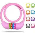 Fahrradschloss Kinder 10x650MM Zahlenschloss Anti-Diebstahl Rosa