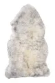 Teppich Fellteppich Bettvorleger Naturfell Schaffell Echt Grau 60x85 cm