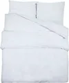 vidaXL Bettwäsche-Set Weiß 135x200 cm Baumwolle