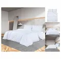 vidaXL Bettwäsche Bettwäsche-Set Weiß 135x200 cm Baumwolle Bettbezug