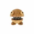 Hoptimist Dekofigur Frog S Oak, Frosch, Wackelfigur, Eichenholz, Braun, 5.2 cm