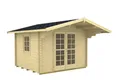Gartenhaus SANDRA B 40 ISO Blockhaus 320x320cm 40mm Holzhaus Ferienhaus