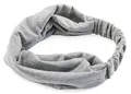 axy Haarband Yoga Stirnband Headband Hairband Wunderschön Damen Haarschmuck Sport Stirnbänder HB4 (Hellgrau, Extra breit)
