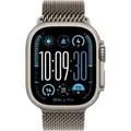Watch Ultra 2, Smartwatch titan, 49 mm, Milanaise Armband Titan natur, Titangehäuse, Cellular