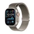 Apple Watch Ultra 2 LTE 49mm Titanium Natur Gehäuse mit Natur Titan Milanese ...