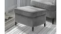 Hocker Polsterhocker Sitzhocker Fußablage Sitzmöbel Omado Stoff anthrazit 63cm