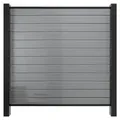 Outgarden Anthrazit 180x180 cm Gartenzaun Sichtschutzzaun, PVC Stecksystem, Witterungsbeständig Pflegeleicht, Nut Feder Montage, Lamellenprofile I... - Grau