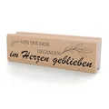 NEWSTAMPS Stempel Von der Erde für alles Motivstempel aus Holz & Gummi zum Karten und Geschenke basteln, Holzstempel für Trauer, Sprüche, Spruchstempel, Schrift, Scrapbook, Textilstempel, Deko