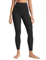 CRZ YOGA Butterluxe Damen Yoga Leggings Super High Waist Sportleggings Komfortable Sporthose Yogahose - 64cm Schwarz 34