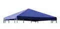 DEGAMO Pavillon-Ersatzdach, für Metall- und Alupavillon 3x3 Meter, dunkelblau, wasserdicht