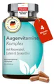 Augenvitamine Lutein Zeaxanthin Kapseln - Vitamin A - Augenstark Vital Komplex hochdosiert DocVital®