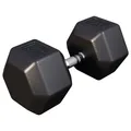 GORILLA SPORTS® Hexagon Kurzhanteln - Gewichte 2-50 kg, mit/ohne Ablage, Gusseisen Gummiert, Rutschsicher, Griff Gerändelt, Verchromt, Schwarz - Sechseckige Hanteln, Dumbbell, Krafttraining, Fitness
