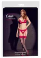 Cottelli LEGWEAR Schwarze Strümpfe mit sexy roter Spitze 8
