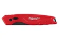 Milwaukee FASTBACK Universal-Klappmesser, kompakt inkl. 1 Klinge mit Gürtelclip, Rot