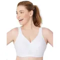 GLAMORISE Bügelloser BH Sport BH weiß 85