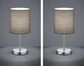 Tischleuchte Nachttischtleuchte Lampe Tischlampe Bett Nachttischlampe 2er SET GR
