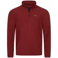 Höhenhorn Fleecepullover Skyja Herren Fleece Pullover für Männer Sweatshirt 1/4 Zip Microfleece rot S