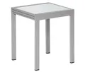Merxx Gartentisch Balkonausziehtisch, 65 (130) x 65 cm, eckig, Aluminium/Glas