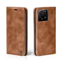 Handy Hülle für Xiaomi 13T / 13T Pro Klapp Magnet Smartphone Cover Case Braun