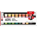 Marabu Acrylfarben 34er-Sortierung BASIC, 32 x 3,5 ml & 2 x 59 ml