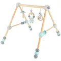 Bieco Spielbogen Baby Holz Höhenverstellbar | Baby Gym | Spieltrapez Trapez Holzspieltrapez Spielebogen Babies Wickeltisch Babys -figuren