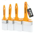 Hinrichs Lasurpinsel Set - 4x Malerpinsel Set Profi in den Breiten 50mm, 70mm, 100mm & 120mm - Pinselset für Lack, Öl und Farbe - Pinsel für Holzlasur - Pinsel Set Paint Brush - Lackpinsel
