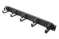 DIGITUS Kabel-Rangierpanel - 1HE - 5 Führungsbügel 44 x 60 mm - 19-Zoll - Netzwe
